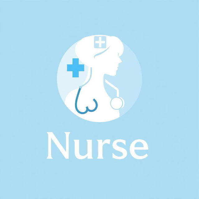 A professional and modern logo design representing a nurse