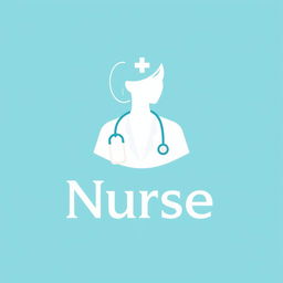 A professional and modern logo design representing a nurse