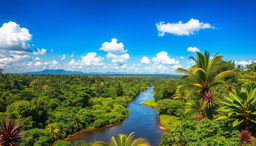 A stunning landscape of Equatorial Guinea, showcasing its lush, tropical environment