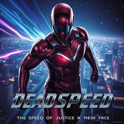 A captivating cinematic film poster for the superhero named 'DEADSPEED'