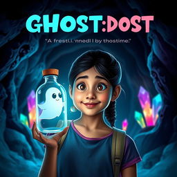 A cinematic film poster for a comedy horror fantasy titled 'GHOST:DOST'