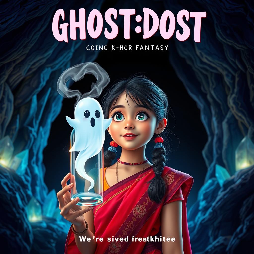 A cinematic film poster for a comedy horror fantasy titled 'GHOST:DOST'