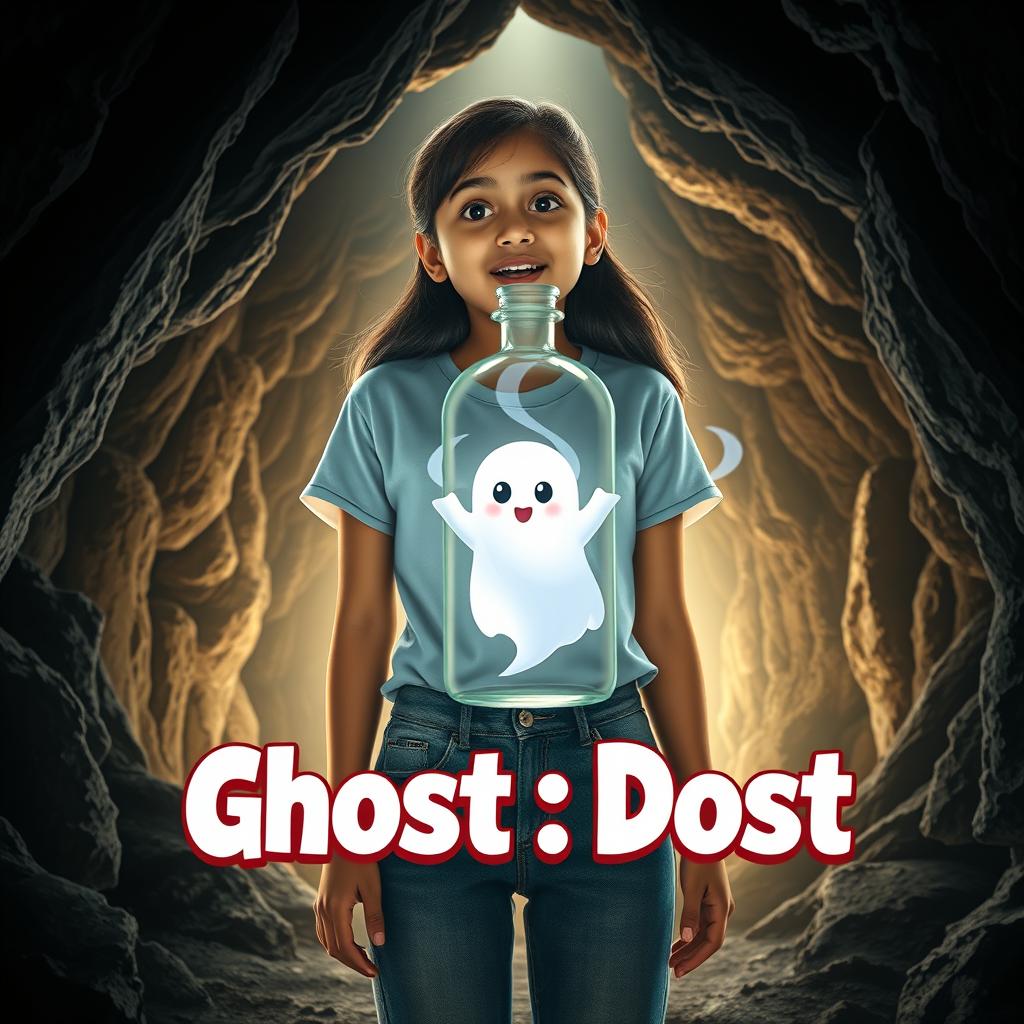 A cinematic film poster for a fantasy horror comedy titled 'Ghost:Dost'