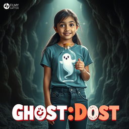 A cinematic film poster for a fantasy horror comedy titled 'Ghost:Dost'