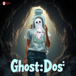 A cinematic film poster for a fantasy horror comedy titled 'Ghost:Dost'