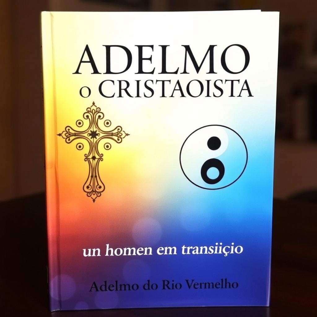 A captivating book cover featuring the title in bold, artistic font: 'ADELMO, o CRISTAOÍSTA', and the subtitle: 'um homem em transição'