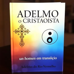 A captivating book cover featuring the title in bold, artistic font: 'ADELMO, o CRISTAOÍSTA', and the subtitle: 'um homem em transição'