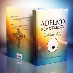 A captivating book cover featuring the title in bold, artistic font: 'ADELMO, o CRISTAOÍSTA', and the subtitle: 'um homem em transição'