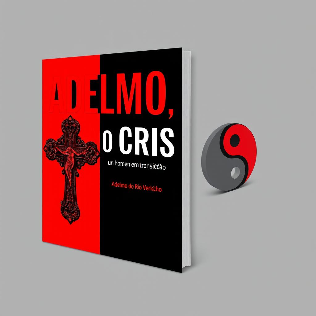 A striking book cover design in a bold black and red color scheme