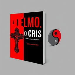 A striking book cover design in a bold black and red color scheme