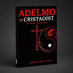 A striking book cover design in a bold black and red color scheme