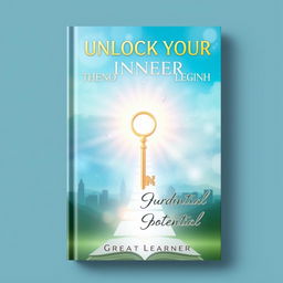 A captivating book cover design for the title 'Unlock Your Inner Potential' by Great Learner