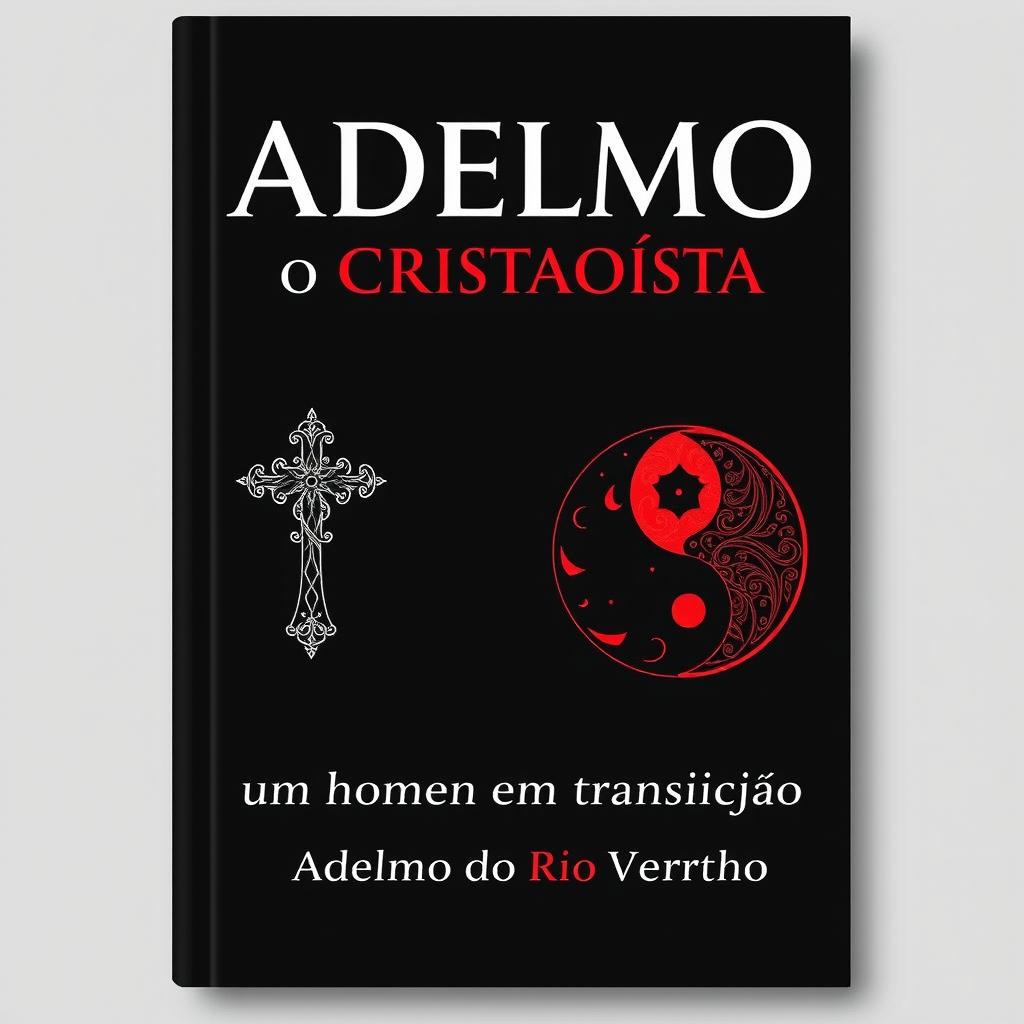 A book cover featuring a striking black and red color scheme