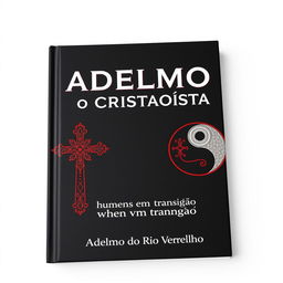 A book cover featuring a striking black and red color scheme