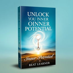 A visually stunning book cover design for 'Unlock Your Inner Potential' by Great Learner