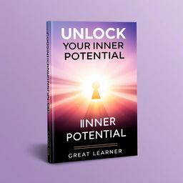 An inspiring book cover design for 'Unlock Your Inner Potential' by Great Learner