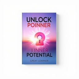 An inspiring book cover design for 'Unlock Your Inner Potential' by Great Learner