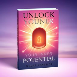 An inspiring book cover design for 'Unlock Your Inner Potential' by Great Learner