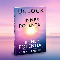 An inspiring book cover design for 'Unlock Your Inner Potential' by Great Learner