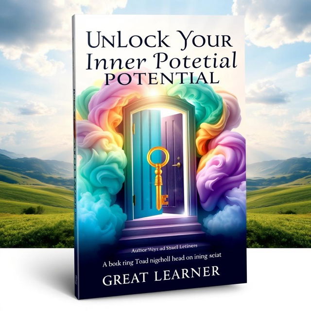 An eye-catching book cover design for 'Unlock Your Inner Potential' by Great Learner