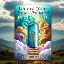 An eye-catching book cover design for 'Unlock Your Inner Potential' by Great Learner