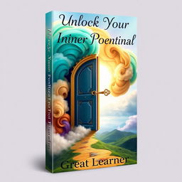 An eye-catching book cover design for 'Unlock Your Inner Potential' by Great Learner