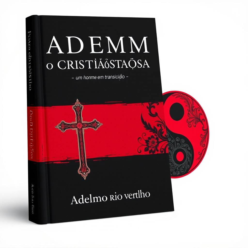 A book cover featuring a striking black and red color scheme