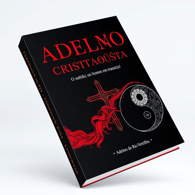 A book cover featuring a striking black and red color scheme