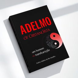 A book cover featuring a striking black and red color scheme