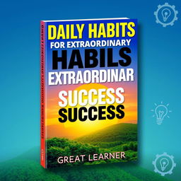 A visually striking book cover for 'Daily Habits for Extraordinary Success' by Great Learner