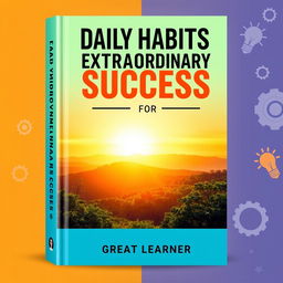 A visually striking book cover for 'Daily Habits for Extraordinary Success' by Great Learner