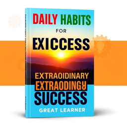 A visually striking book cover for 'Daily Habits for Extraordinary Success' by Great Learner