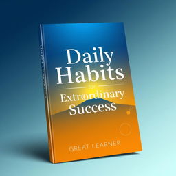 A captivating book cover design for 'Daily Habits for Extraordinary Success' by Great Learner