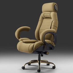 The SWAT Commander's chair - a high-back, ergonomic office chair crafted with luxury materials and equipped with multiple adjustments for comfort and efficiency.