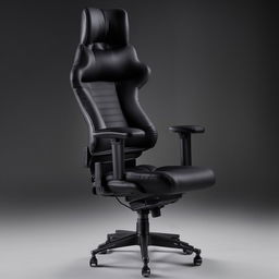 The SWAT Commander's chair - a high-back, ergonomic office chair crafted with luxury materials and equipped with multiple adjustments for comfort and efficiency.