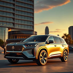 An exquisite brand new luxury SUV showcasing opulence and cutting-edge design