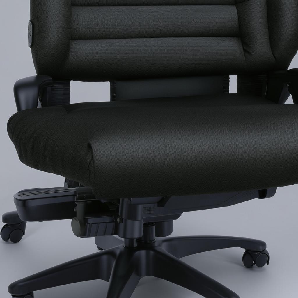 The SWAT Commander's chair - a high-back, ergonomic office chair crafted with luxury materials and equipped with multiple adjustments for comfort and efficiency.