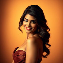 A captivating portrait of Priyanka Chopra, showcasing her enchanting beauty and confidence