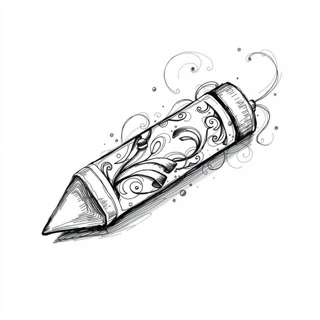 A poetic hand-drawn illustration in black and white featuring an eraser symbolizing the correction of past mistakes