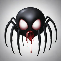 A heartbroken spider, dripping with venom. Its expressions communicate love failure, sadness, and a sense of loss. Its venomous aspect is emphasized but in a non-threatening way.