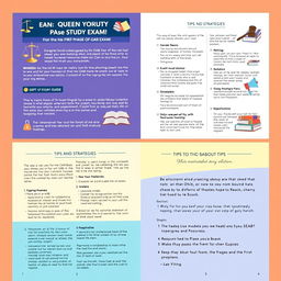 A detailed, visually organized study guide for passing the first phase of the OAB exam, featuring clear headings and bullet points