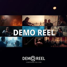 A dynamic demo reel showcasing various music compositions for film and TV