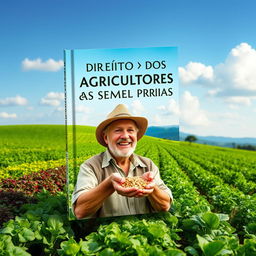 A visually striking book cover focusing on the theme of farmers' rights to use their own seeds