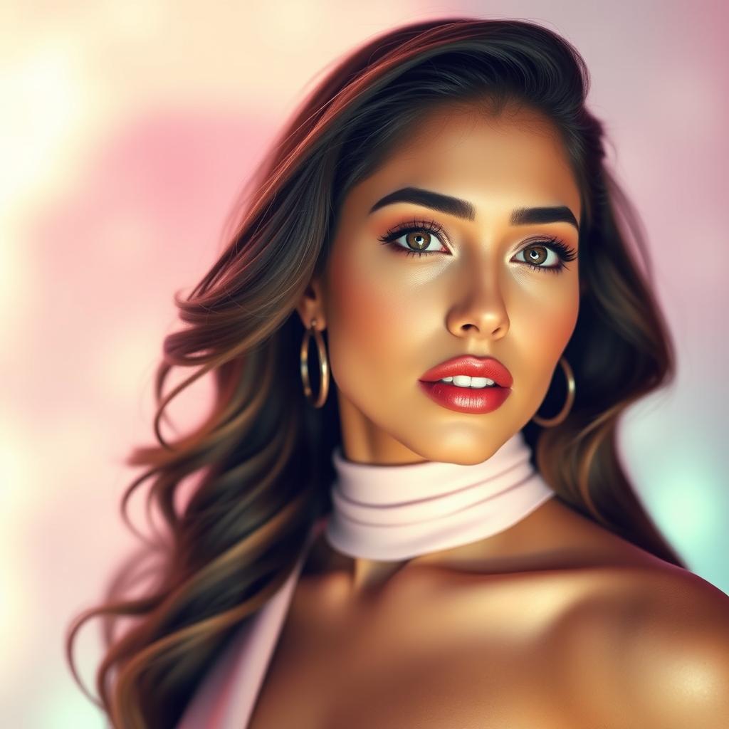 A stunning 4K wallpaper featuring Madison Beer, captured in a glamorous and stylish portrait