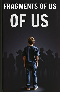 A book cover featuring a high school boy standing and facing a textured black wall