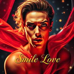 A book cover for 'Smile Love', inspired by iconic pop diva album covers