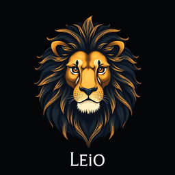 A playful yet realistic representation of the Leo zodiac sign, showcasing a majestic lion as the central figure