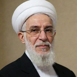 A dignified individual embodying qualities of leadership and authority, poised to succeed Ayatollah Khamenei in Iran.