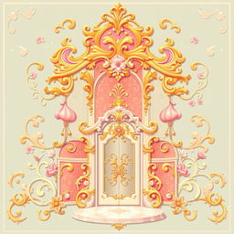 A vibrant 32x32 pixel art piece showcasing the exquisite style of rococo