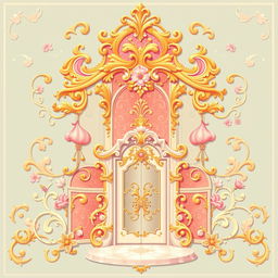 A vibrant 32x32 pixel art piece showcasing the exquisite style of rococo